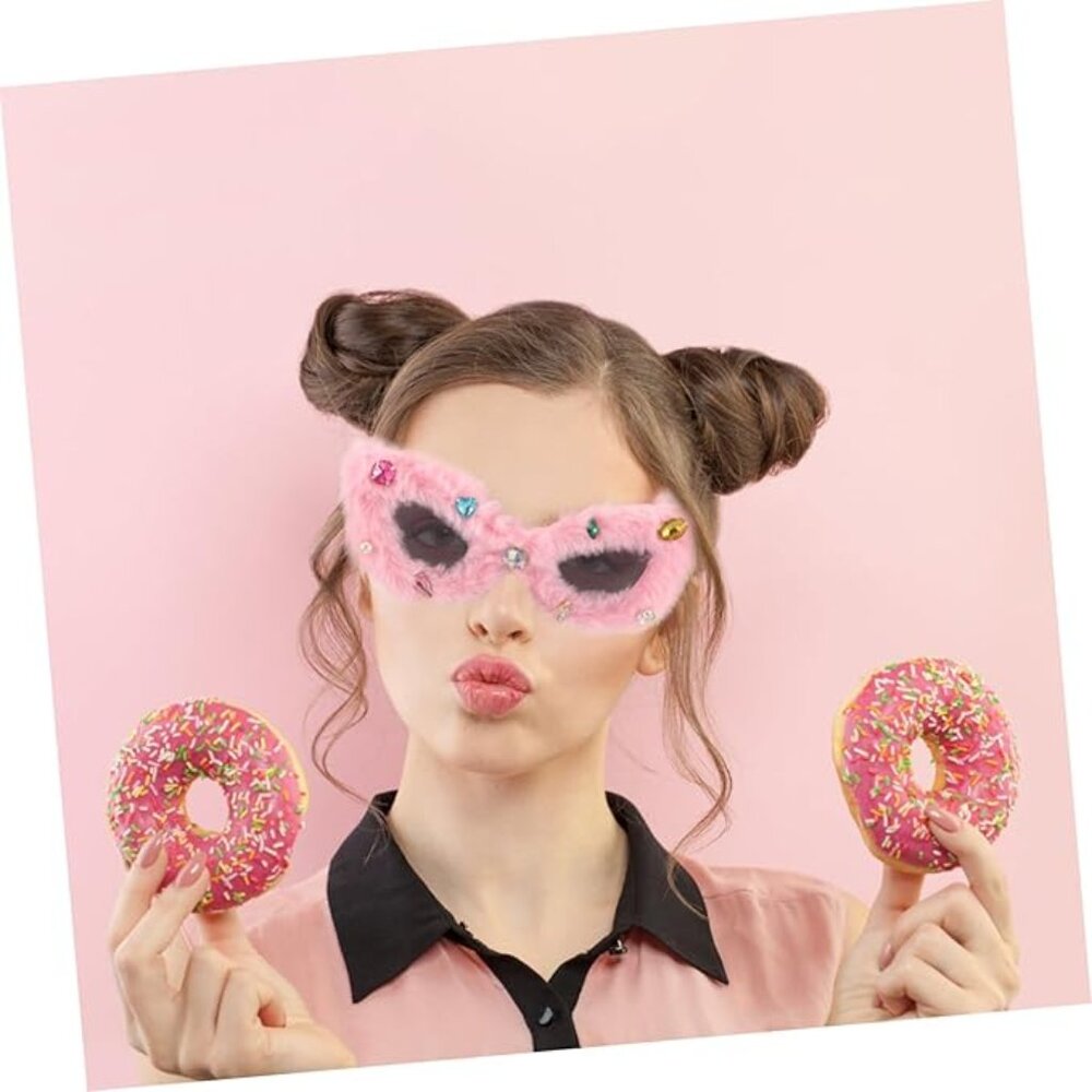 Fuzzy Plush Sunglasses